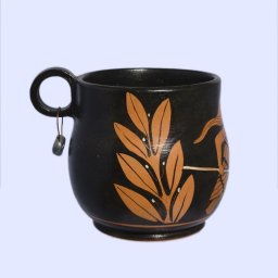 Classical red-figure one-handled skyphos (cup) with an owl, symbol of wisdom 2