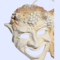 Comedy and drama greek plaster mask statue 2