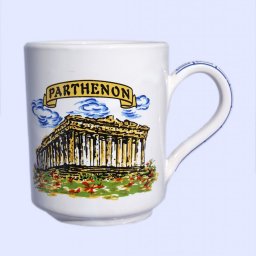 Porcelain mug with Parthenon of Acropolis in Athens 1