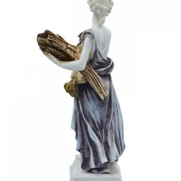 Demeter, Greek goddess of the harvest and agriculture, alabaster statue  3