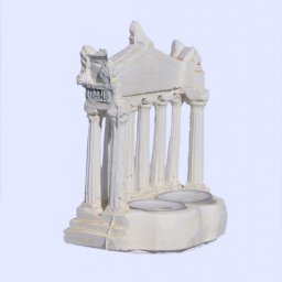 Parthenon facade of the Acropolis in Athens medium plaster candlestick with acroceramo 2