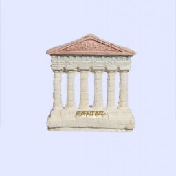 Parthenon facade of the Acropolis in Athens small plaster statue 1