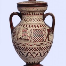 Small size Attic amphora with geometric decoration 1
