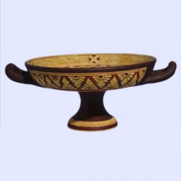 Geometric kylix with deer 2