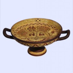 Geometric kylix with deer 1