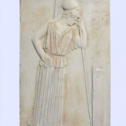 Greek large plaster relief sculpture of The Mourning Athena 1