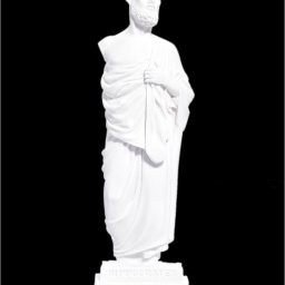 Hippocrates small greek alabaster statue 1