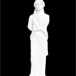 Small greek alabaster statue of Caryatid  1