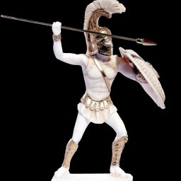 Leonidas king of the Sparta attacking alabaster statue 1