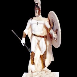 Leonidas king of the Sparta alabaster statue 1