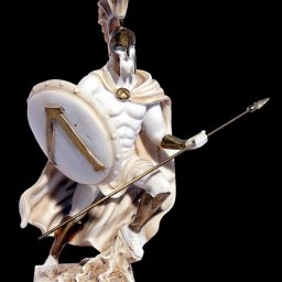 Leonidas king of the Sparta greek alabaster statue 1