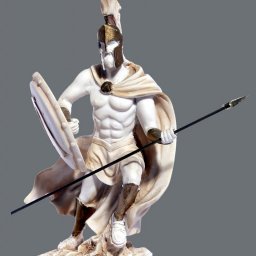 Leonidas king of the Sparta greek alabaster statue 3