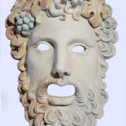 Dionysus large greek plaster mask 1