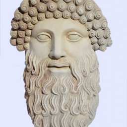 Zeus large plaster greek mask 1