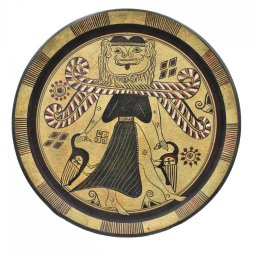 Greek ceramic plate depicting Medusa 1