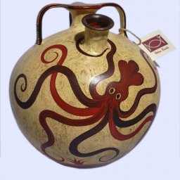 Minoan Greek false - neck amphora with an octopus 1