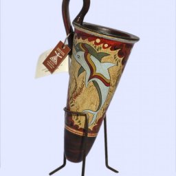 Minoan ceramic rhyton with dolphins 1