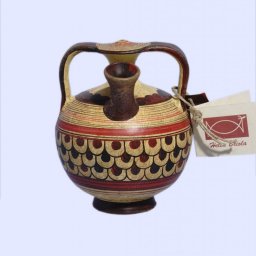 Late Minoan small stirrup jar with geometric decoration 1