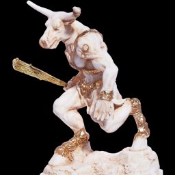 Minotaur greek alabaster statue 1