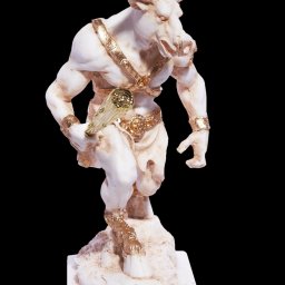 Minotaur greek alabaster statue 2