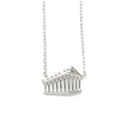 Parthenon of Acropolis silver necklace 1