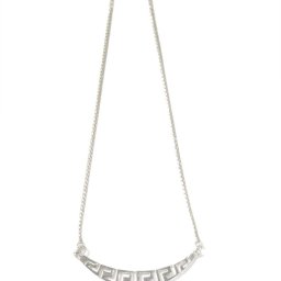 Greek key design - meander silver necklace 2