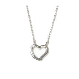 Heart pendant silver necklace 1