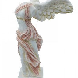 Nike of Samothrace greek alabaster statue with color 3