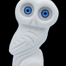 Owl small alabaster statue, the symbol of wisdom (No.1) 1