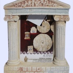 Greek picture frame with Ionic columns and pediment of Parthenon 1