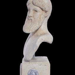 Poseidon greek plaster bust statue 2
