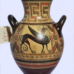 Protogeometric ceramic amphora with Griffin Guardian 1