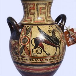 Protogeometric ceramic amphora with Griffin Guardian 3