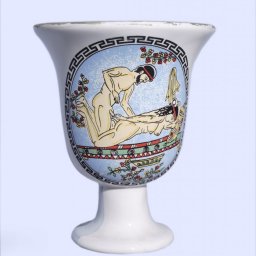 Pythagoras porcelain cup with an erotic scene 1