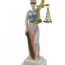 Themis, the greek goddess of justice, small alabaster statue 2
