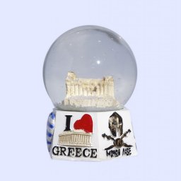 Parthenon Acropolis Snowglobe - Polygonal base with iconic greek elements  1