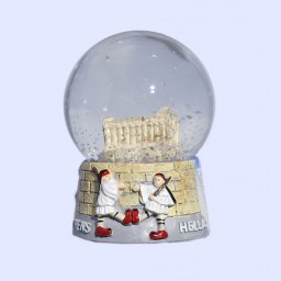 Parthenon Acropolis Snowglobe - Base with iconic greek elements  1