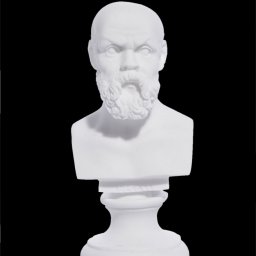 Socrates greek alabaster bust statue 1