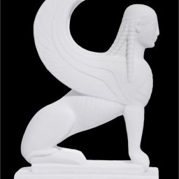 Sphynx greek alabaster statue 1