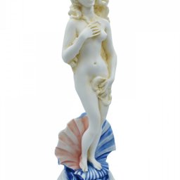 Aphrodite on a shell, Birth of Venus, Greek alabaster statue with color 2