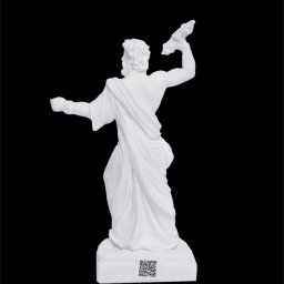 Zeus with thunder greek alabaster statue 3