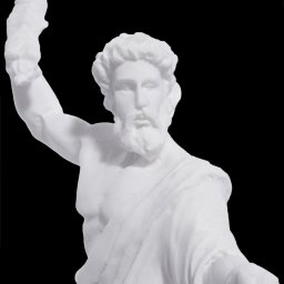 Zeus with thunder greek alabaster statue 4