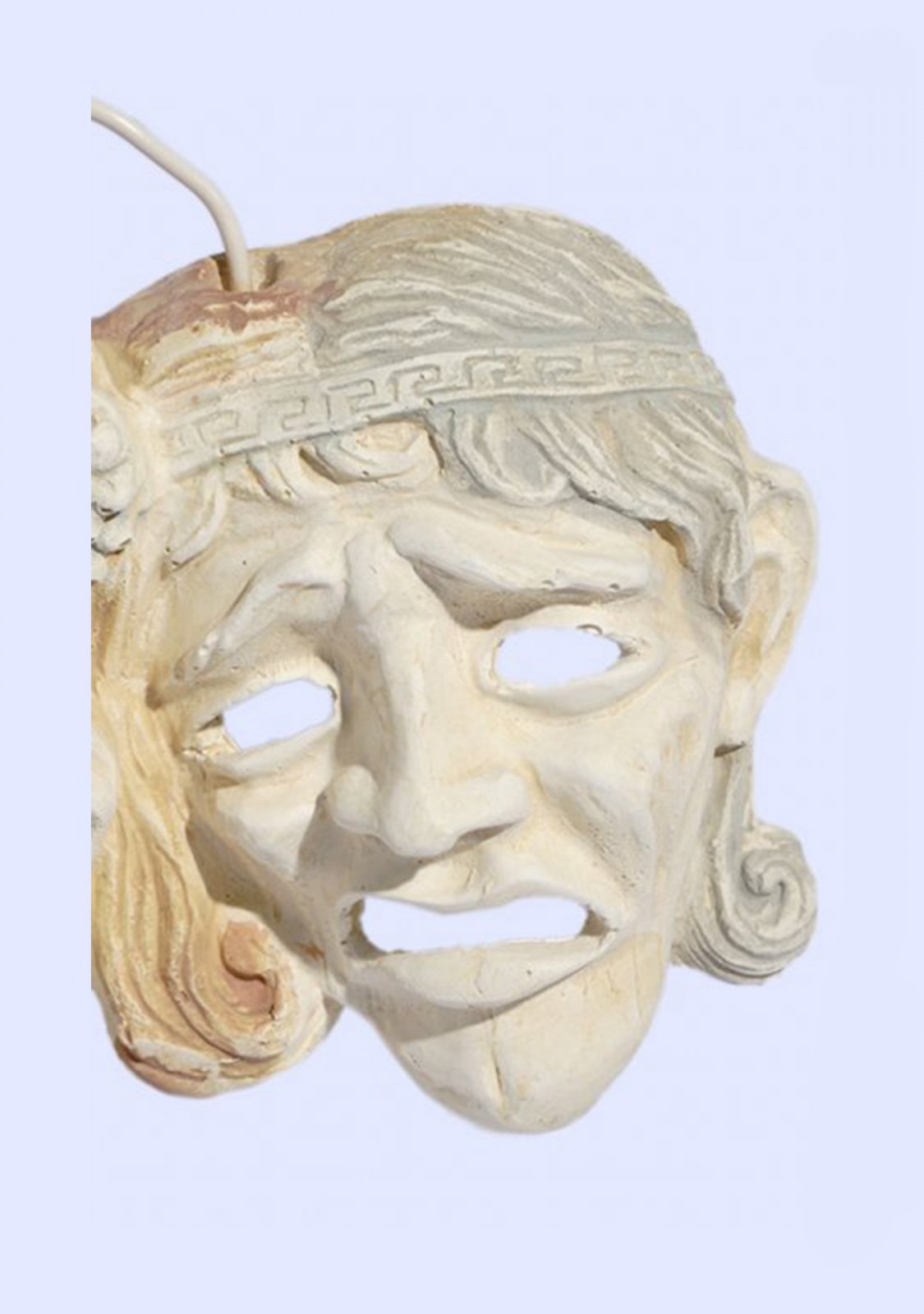 Comedy and drama greek plaster mask statue