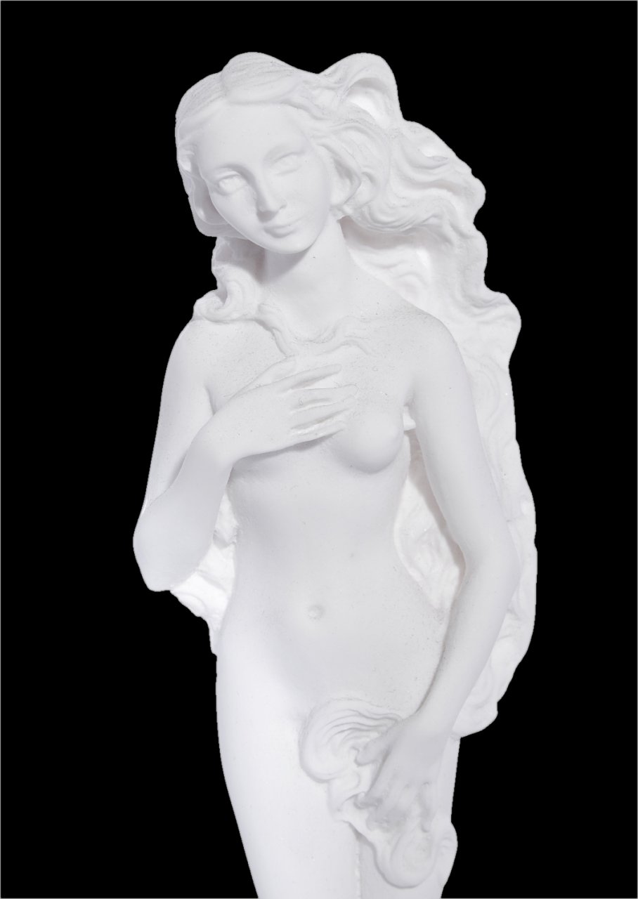 Aphrodite on a shell greek alabaster statue