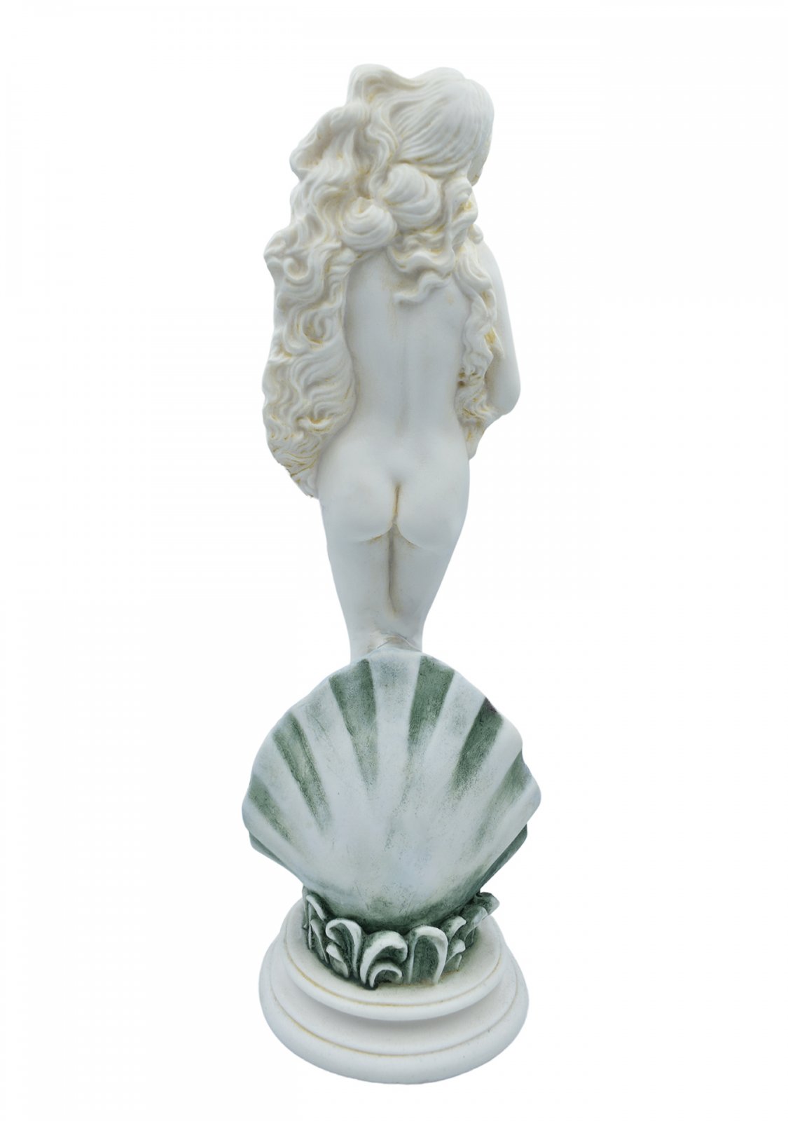 Aphrodite on a shell, Birth of Venus, Greek alabaster statue