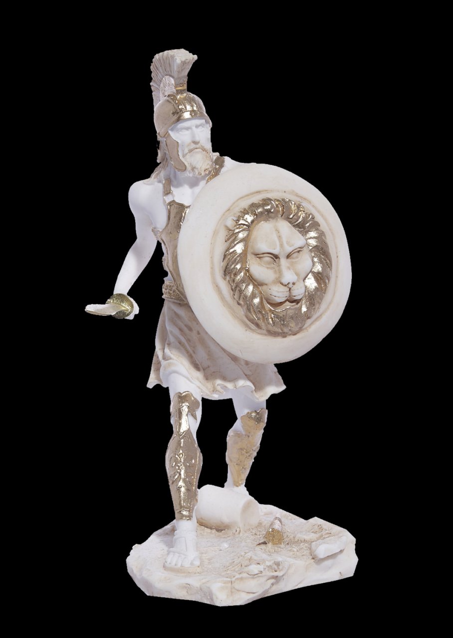 Warrior greek alabaster statue