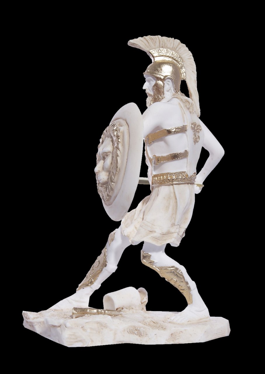 Warrior greek alabaster statue